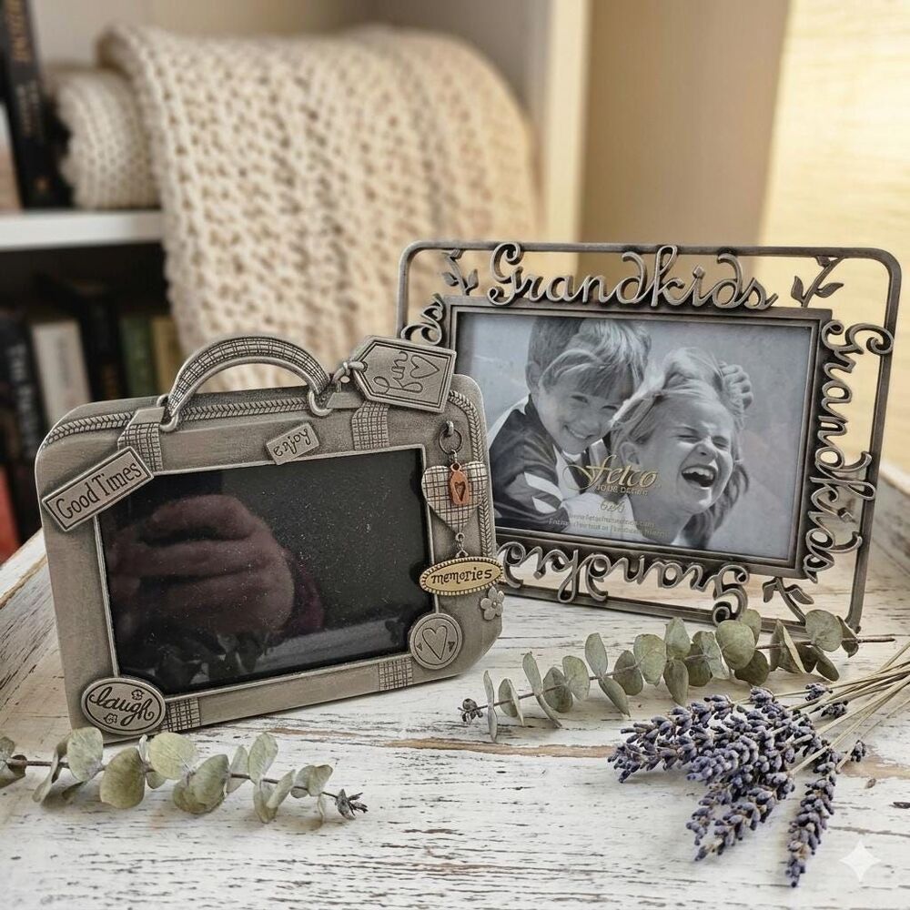 Curated Gift Set: 2 Fetco Pewter Sentiment Frames